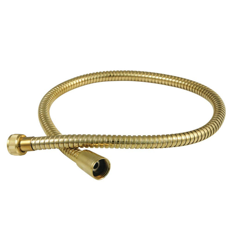 Kingston Brass KBSPRHOSE302 Gourmet Scape 30" Stainless Steel Hose, Polished Brass 30" Stainles Steel Hose