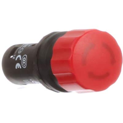 Compact E-Stop; Twist to Reset; Red 30mm Round Head, CE3T-10R-01