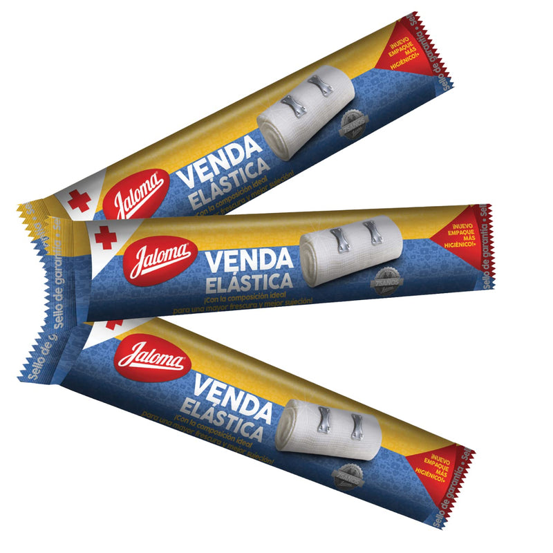 Jaloma Elastic Bandage, Comfortable Stretch Wraps to Support Injured Joints and Sprains, 3-Pack of 11.81", 3 Bandages White 11.81 " (3 Count) - NewNest Australia