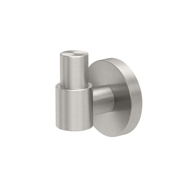 Gatco 4675 Reveal Single Robe Hook, Wall Mounted Hook for Bathroom Towels & Robes, 2.13 Inch W, Satin Nickel