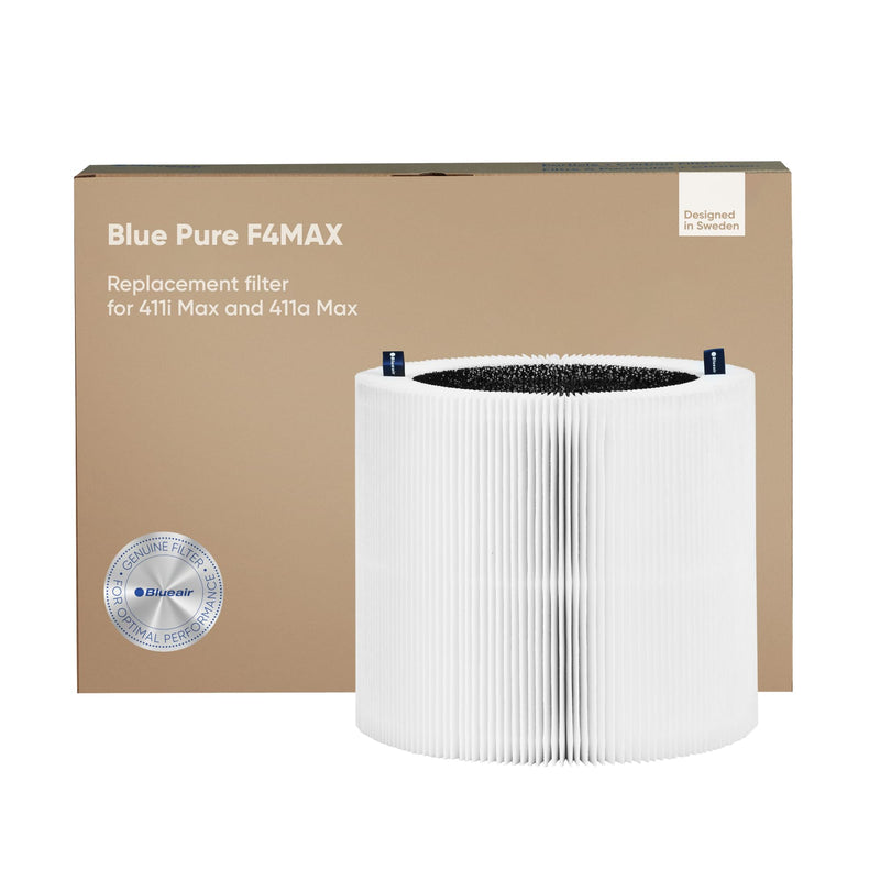 BLUEAIR Blue Pure 411i Max and 411a Max Genuine Replacement Filter, Blue Pure F4MAX, fits Blue Pure 411i Max and 411a Max Air Purifier 411 Max Genuine Filter