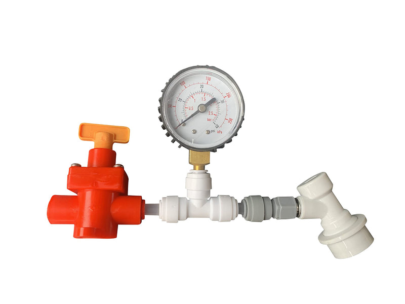 BlowTie Diaphragm Ball Lock Keg Beer Spunding Valve For Brewing Complete Kit for Home Brewing Beer Spunding Valve Corny keg Ferment CO2 Constant pressure valve