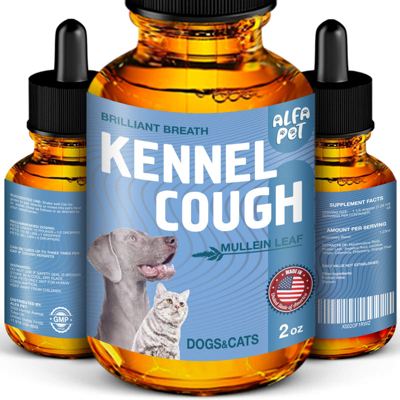 Dog Cough - Kennel Cough - Dog Allergy Relief - Supplements For Dogs & Cats Health - Allergy Relief Immune Supplement for Dogs - for Dry, Wet & Barkly Pet Cough - Suitable For All Sizes - PawsPlanet Australia