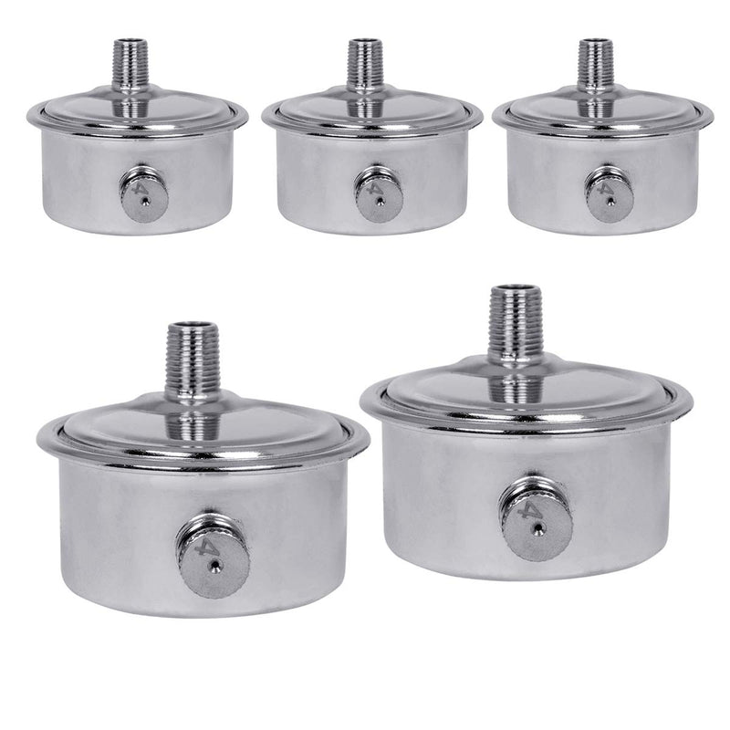 Midline Valve HBW-4B18-5 Steam Air Vent #4 Heat Regulator Valve; Angle Mount; 1/8 in. NPT; Chrome Plated Steel (5 Pack) #4 Heat Angle Mount