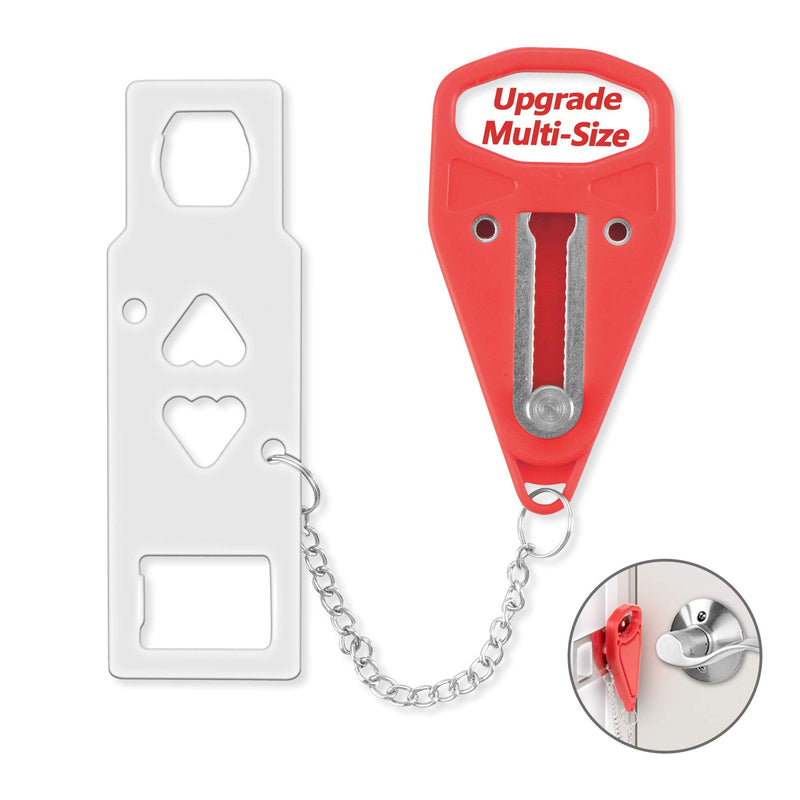 AceMining Portable Door Lock Home Security Door Lock Travel Lockdown Locks for Additional Safety and Privacy Perfect for Traveling Hotel Home Apartment College 1 Pack