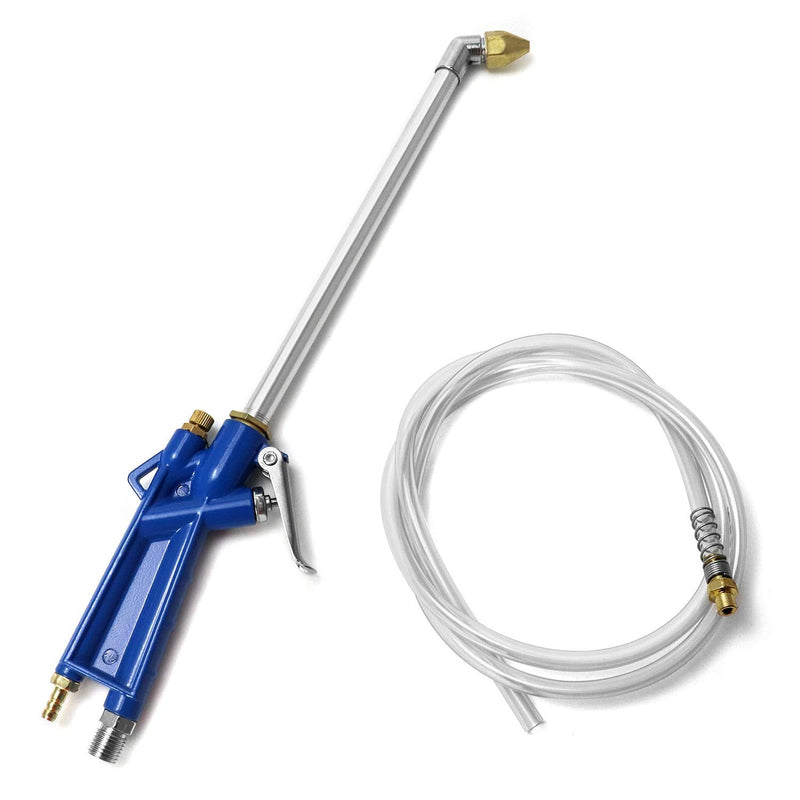 QWORK Air Blow Gun Pneumatic Engine Cleaning Gun with 4Ft Hose, Cleaning Degreaser Sprayer Tool 1 pc