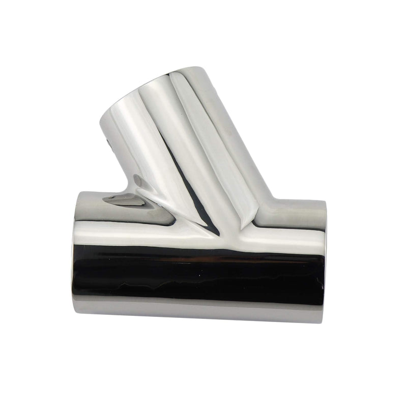 NRC&XRC Marine Grade 316 Stainless Steel Polished Hand Rail Fitting- 60 Degree T/Tee for 1-1/4" Tube（1PC）