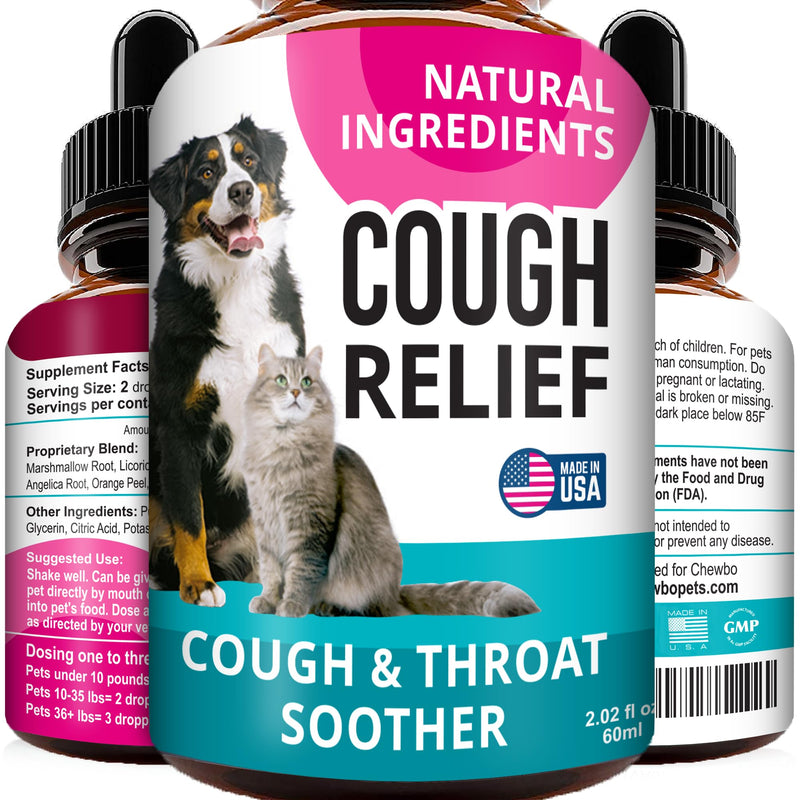 Kennel Cough Drops for Dogs and Cats - 2oz Pet Herbal Remedy - Throat Soother - Homeopathic Respiratory Support - Dry, Wet & Barky Pet Cough and Cat Asthma, Sinus Congestion Treatment - Made in USA - PawsPlanet Australia