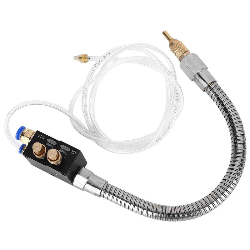 Garosa Mist Coolant Lubrication Spray System, for Metal Cutting Engraving Cooling Sprayer Machine for Air Pipe CNC Lathe Milling Drill with Flexible Pipe(STR-01)