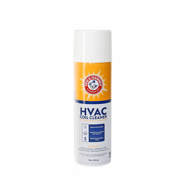 Arm & Hammer Biodegradable HVAC and Air Conditioner Coil Cleaner Foam Aerosol Spray, 19 fl. oz, AHCC-19 by Diversitech 19 Fl Oz (Pack of 1)