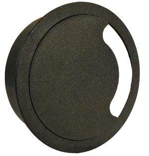 Heavy Duty Floor Grommet w/Cover 4 Inch | Black ABS Plastic Grommet for Cable Organization | Great to Organize Cables | Easy Installation
