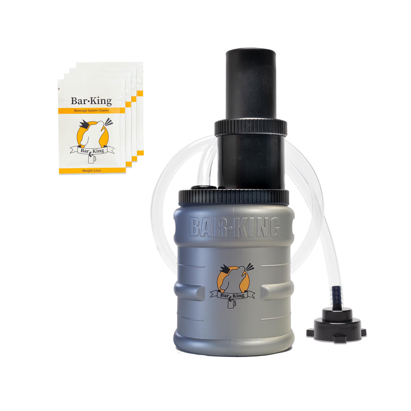 Quick-Connect Kegerator Beer Line Cleaning kit. Finally, Cleaning Your Lines is Simple! (Includes Cleaning Powder) - for Standard Kegs Standard w/4 Packs