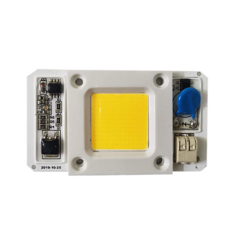 50W Driverless Solderless LED Chip Integrated Smart IC DIY (Warm White 3000-3500K) Warm White 3000-3500K