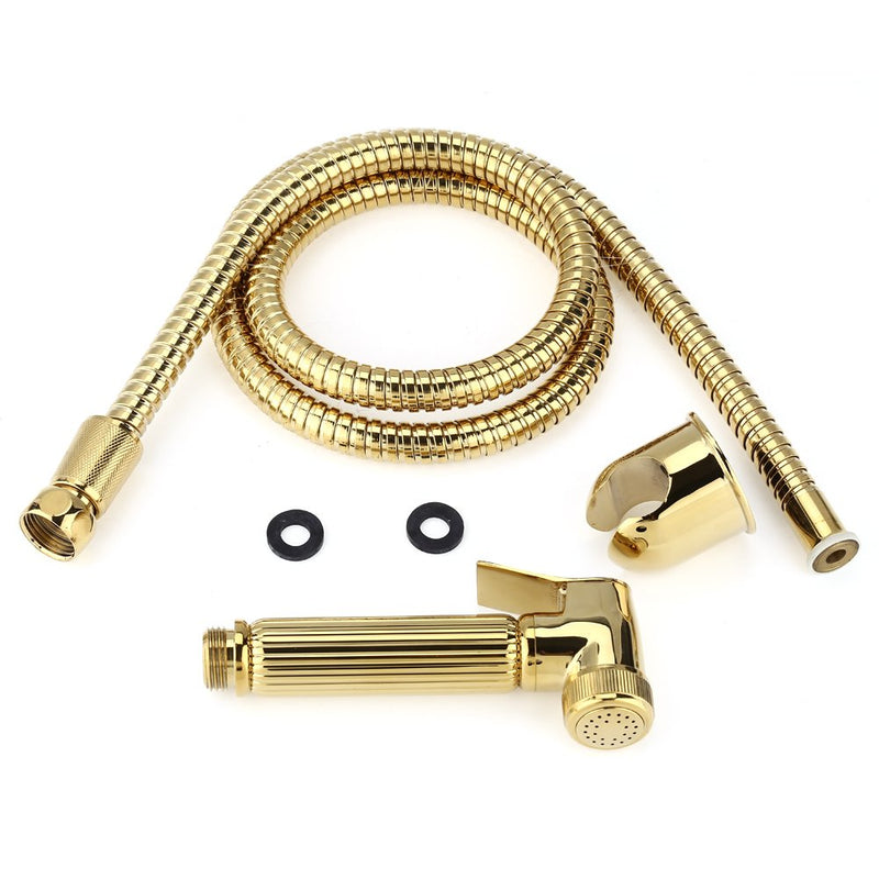 Oumefar Solid Brass Wall Mount Shower Handheld Bidet ray Diaper Kit Toilet Bathroom