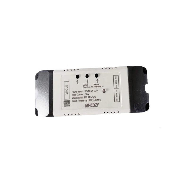 2CH WiFi RF Wireless Switch Relay,Inching Self-Locking Interlock Mode,Compatible with Alexa Goolge Home (Smart Life app WiFi RF Bluetooth Relay)