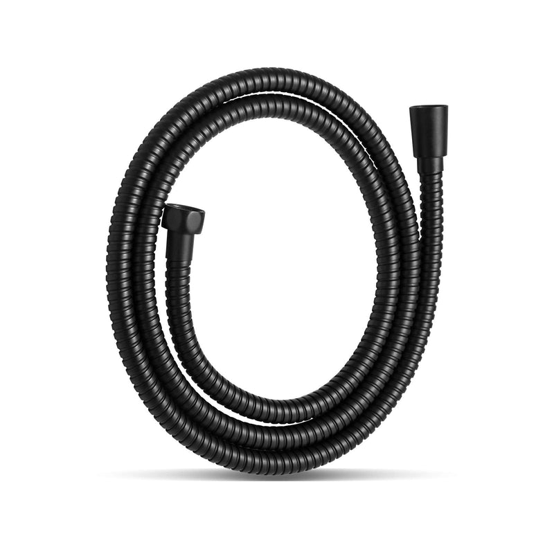 OFFO Shower Hose, Kink Free Stainless Steel Shower Hose Attachment Electroplating Handheld Shower Head Hose Flex Hoses Extension with Brass Insert & Nut for Pet Bathing Cleaning 60 Inch, Matte Black 60 Inches