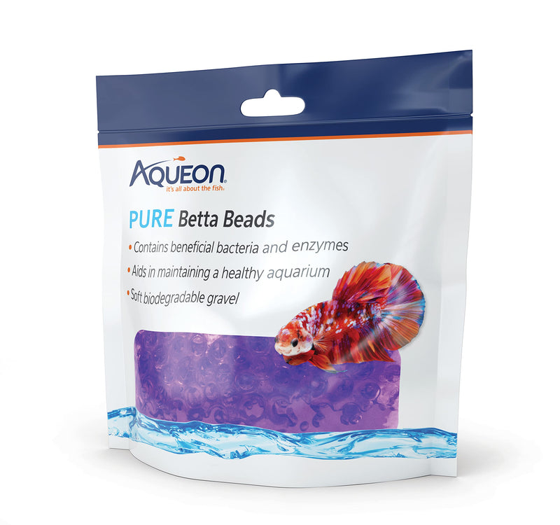 Aqueon Pure Betta Beads, Purple One Pouch