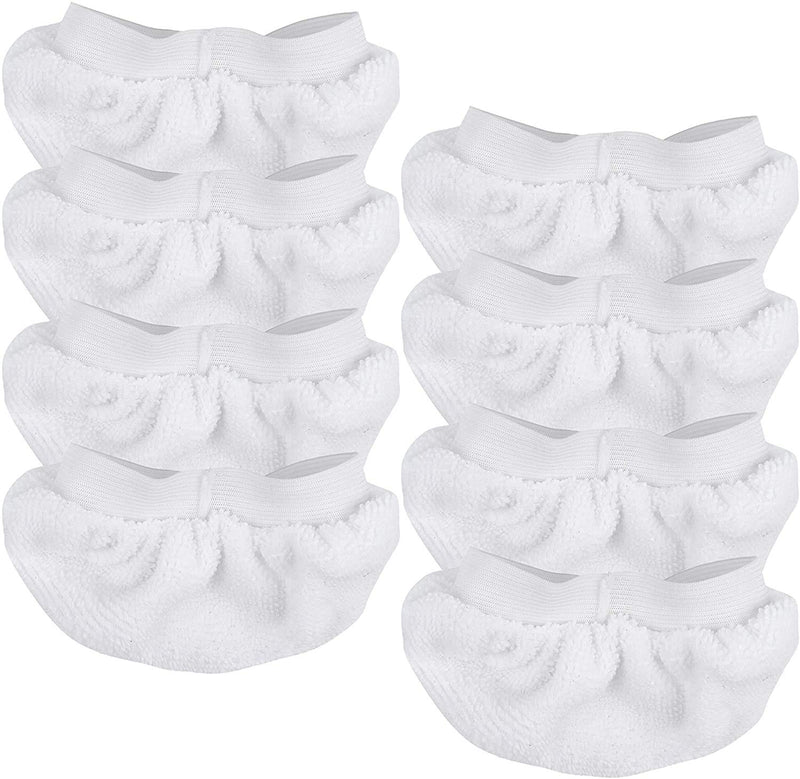 KEEPOW Universal Microfiber Cloths for Handheld Steam Cleaner, Compatible with Bissell Steam Shot, Comforday, PurSteam, Washable Rags, 8 Pack