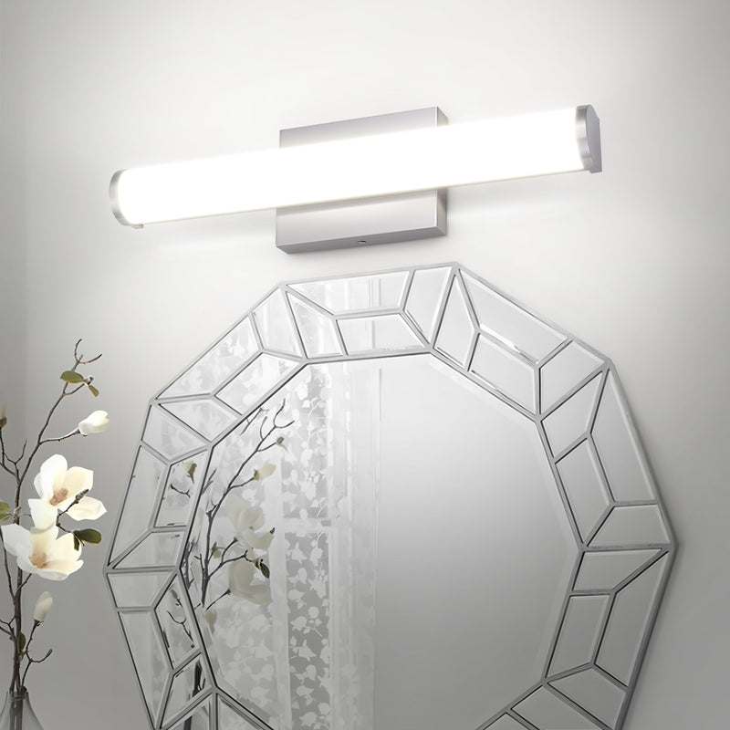 ASD LED 18 Inch Wall Mount Vanity Lighting Fixture | 20W 1500LM 3000K-5000K 120V | 3CCT, Dimmable, Energy Star, ETL Listed | Bathroom Linear Light Bar, Long Tube Bath Sconce | Nickel Brushed Nickel (1pk)