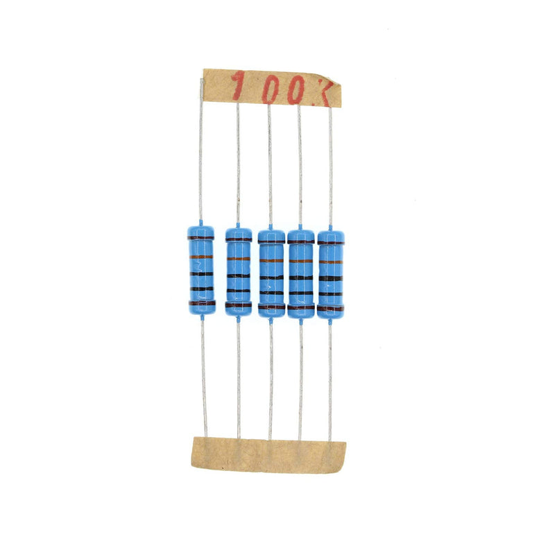 50PCS 2 Watts 2W 100K Ohm 1% Metal Film Resistor Part7 100K Ohm