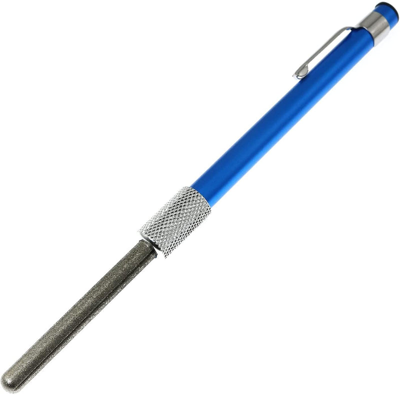Diamond Coated Half Round File Round File Crystal & Glass Diamond File Saver Multi-Purpose Diamond Sharpener Blue 1 Pack