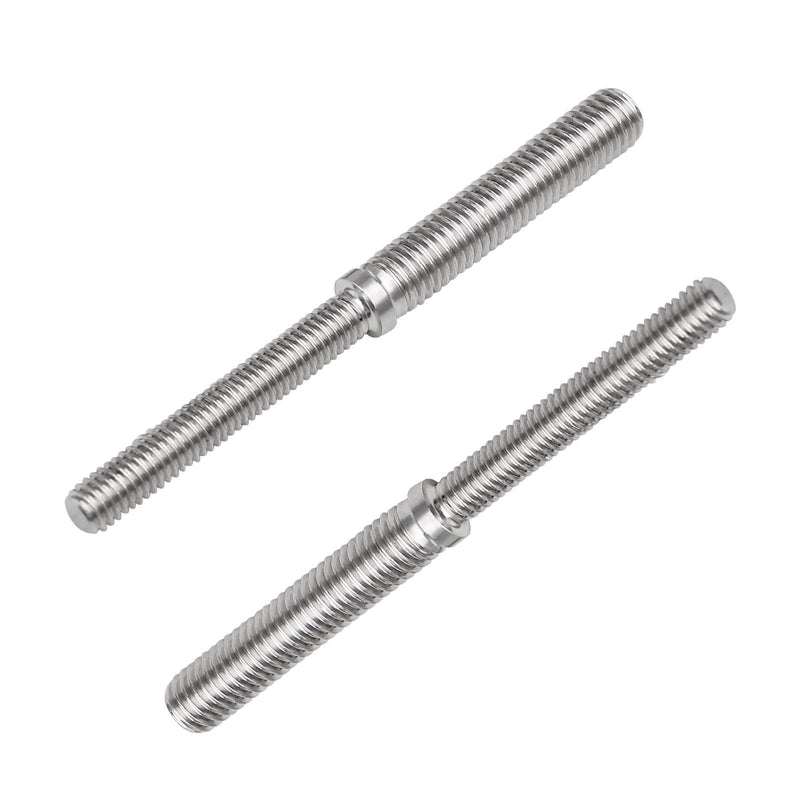 SING F LTD 2Pcs Double End Threaded Stud Screw Bolts M6 to M8 304 Stainless Steel Thread Adapter for Structural Columns Fasteners