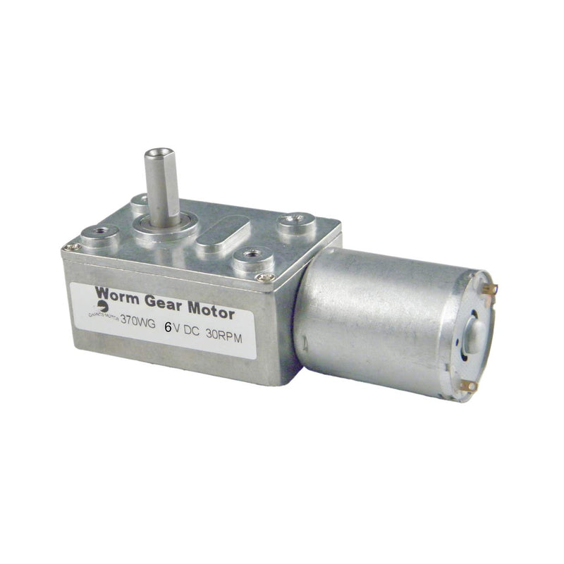 370WG DC Worm Gear Motor 6V DC 30RPM Self-Locking Reversible Reducer Electric Motor ‎6V