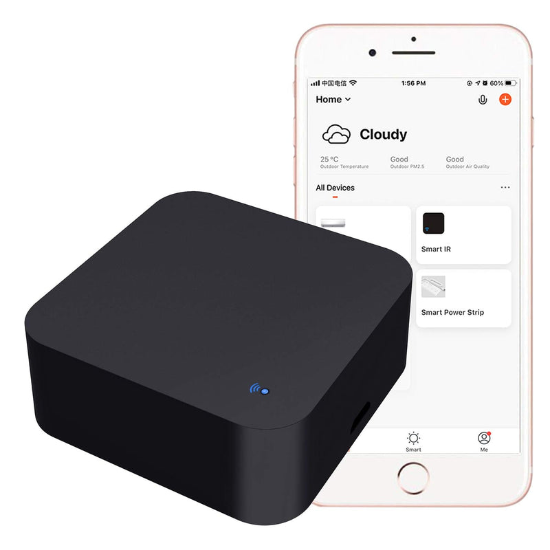 WiFi Smart Remote Controller Smart Home Infrared Universal Remote Blaster,One for All Control AC TV DVD CD AUD Air Conditioner SAT etc,No Hub Required Compatible with Alexa and Google Home(IR) IR