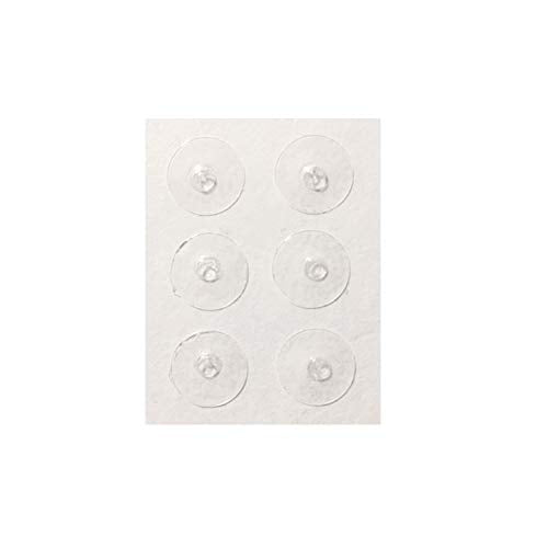 Original Loc-Dots – Computer Gaming Keyboard Tangible Training Location Learning Decal Stickers - 6 Pack, Clear, Single Raised Tactile Bump Dots, Easy to Apply, Strong Adhesive Backing, Made in USA
