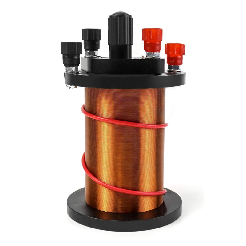QWORK Demonstration Induction Coil with Primary Coil, Secondary Coil and Cylindrical Magnet for Physics Teaching 1 Pack