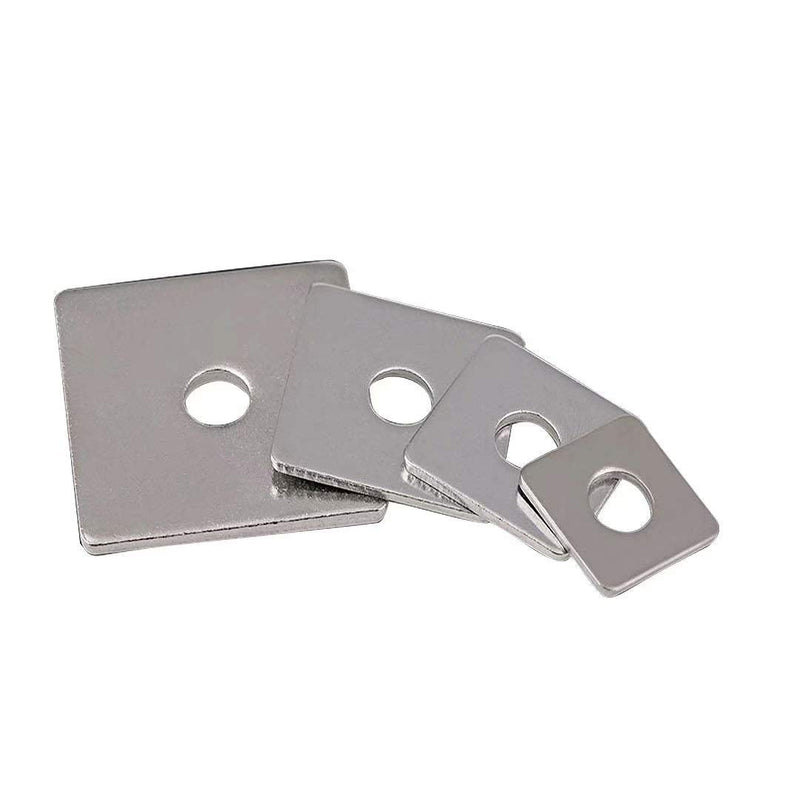 Square Plate Washer, Stainless Steel Heavy Duty Square Washers M6×20×1.5,20 pcs