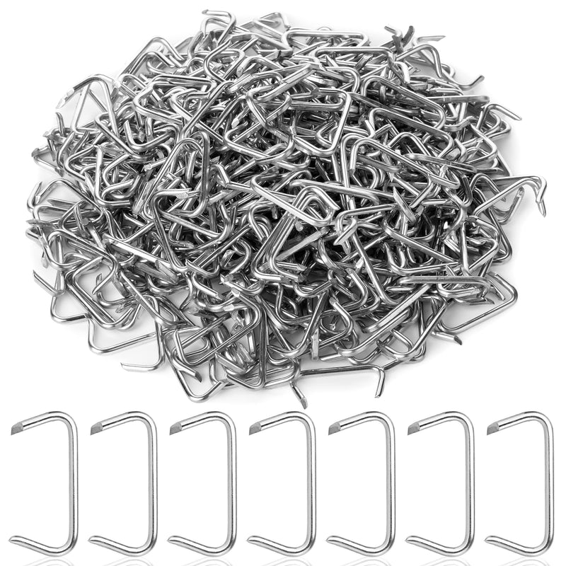 Mr. Pen- Galvanized Hog Rings, 3/4", 420 Pcs, Hog Rings Upholstery, Hog Rings for Furniture Upholstery, Auto Upholstery, Meat & Sausage Casings, Fencing, Animal Pet Cages, Shock Cords 420 Pcs, 3/4"