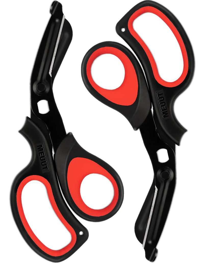 MEUUT 2 Pack Medical Scissors Trauma Shears -8 inch Patented Bandage Scissors Heavy Duty Surgical Grade EMT Scissors for EMT Workers Doctors Nurses