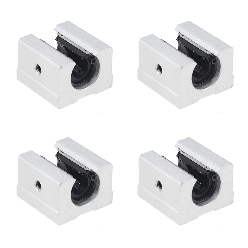 4PCS SBR16UU SBR Linear Ball Bearing Slide Block for SBR16 Linear Rail Guide 4PCS 16mm