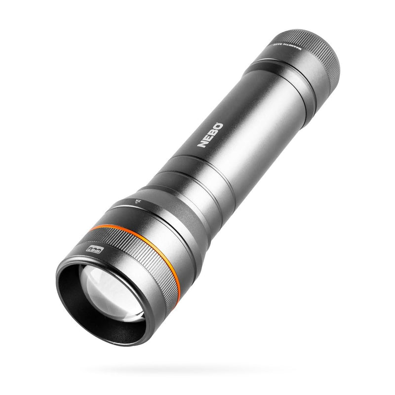 NEBO Newton Powerful LED Handheld Flashlight | AA Battery Powered Compact Waterproof Flashlight | Storm Gray | Available in 500, 1000, 1500 Lumens 1000 Lumens