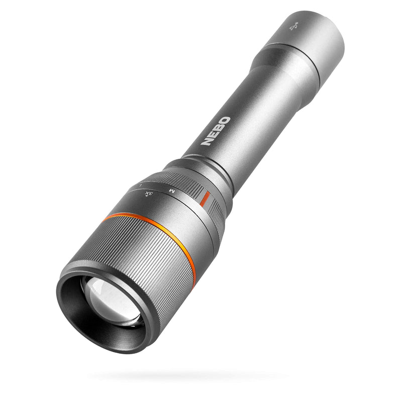 NEBO Davinci 3500 | Rechargeable 3500 Lumen Handheld Flashlight with Power Bank, Black 3500 Lumens