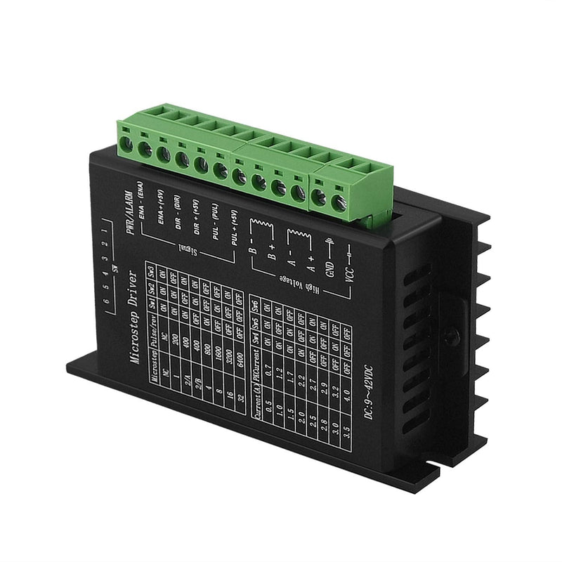 TB6600 Stepper Motor Driver 4A Stepper Driver for Nema 17, 23 and 34 Stepper Motor, 9-42V, 32 Segments, Upgraded Version-1PCS 1 pcs