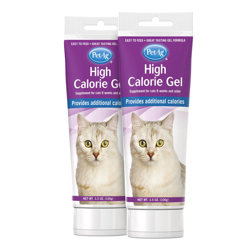 Pet-Ag High Calorie Gel Supplement for Cats - 3.5 oz, Pack of 2 - Chicken Flavor - Provides Extra Calories for Cats 8 Weeks and Older - Easy to Digest