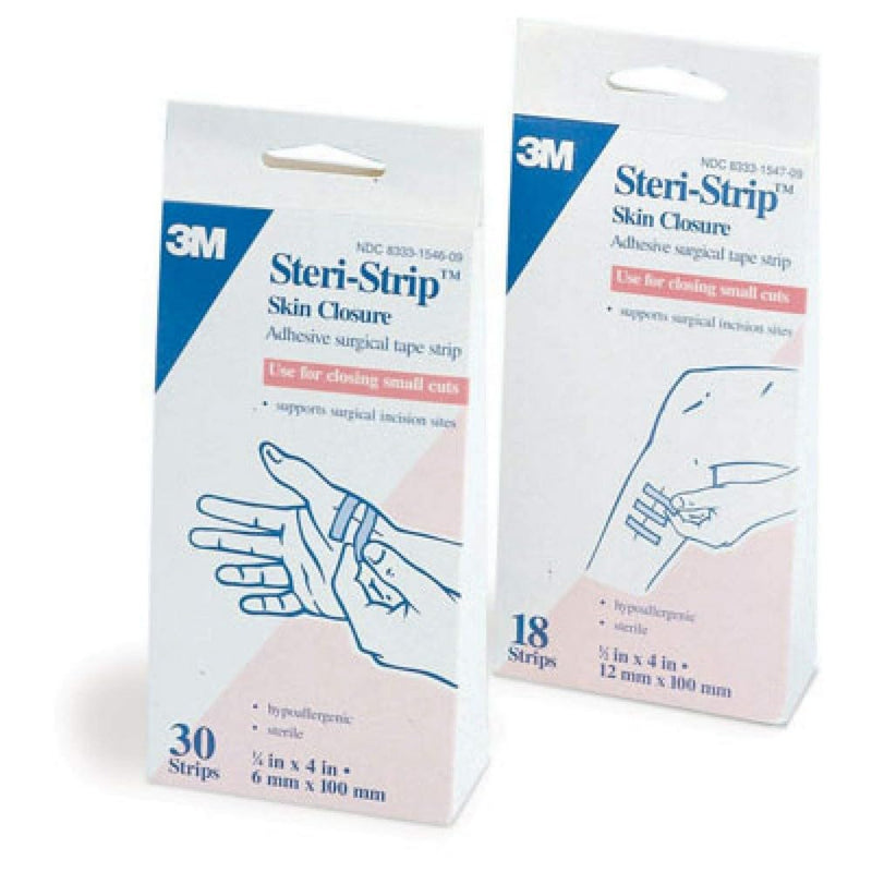 12298 3M Steri-Strip Skin Closures, 1/4" x 3", Envelope of 3