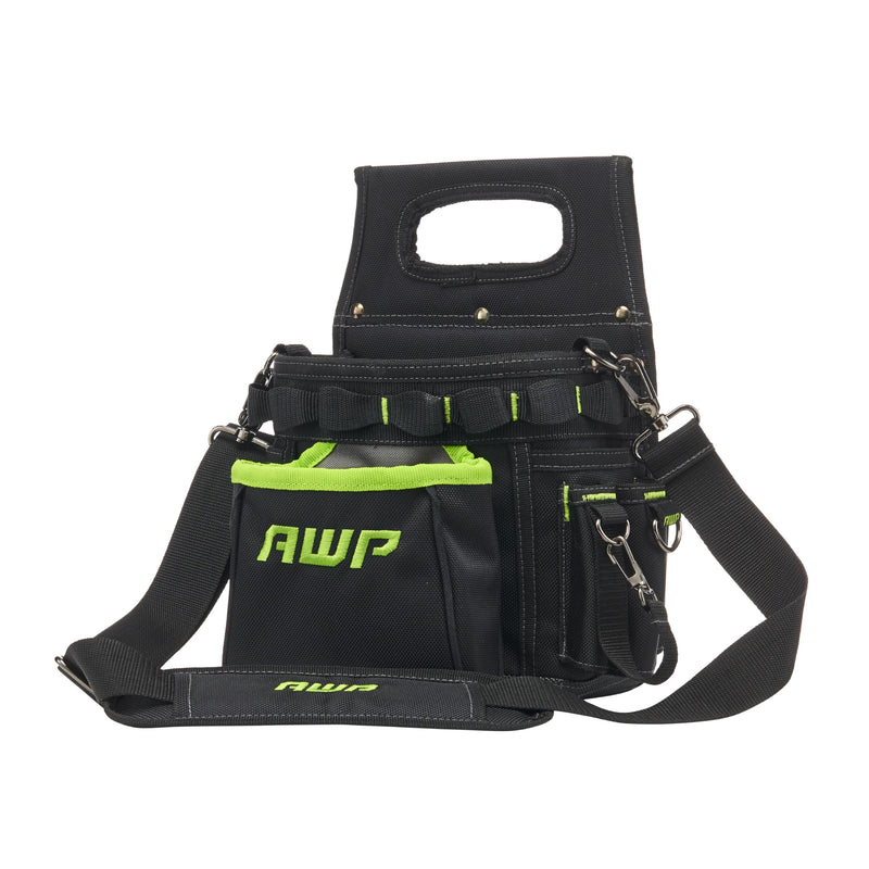 AWP TrapJaw 3-in-1 Electrician Tool Pouch with Spring-Loaded Technology, Designed for Professional Electricians and Maintenance Repair Technicians,Black Portable Tool Box - NewNest Australia