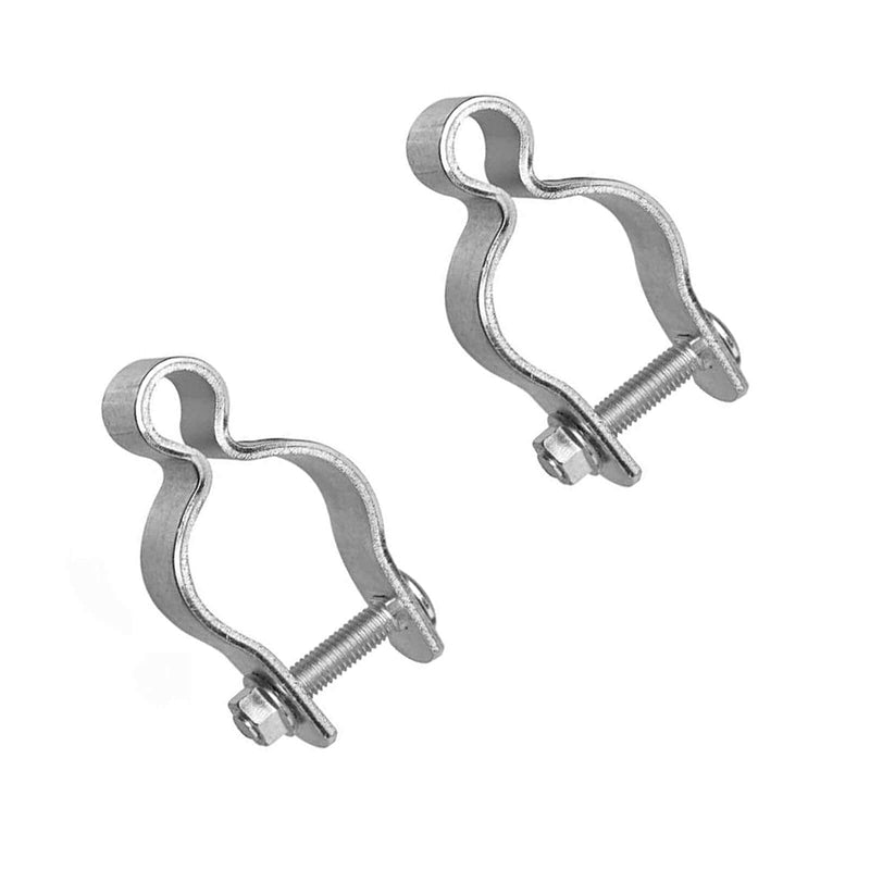 2 Pack 1-5/8inch Chain Link Fence Frame Gate Post Hinge/Galvanized Steel Zinc Plated Pipe Gate Hinge for 1-5/8 Outside Diameter Post/Pipe, Nut/Bolt Included for Hinge 1-5/8 Inch