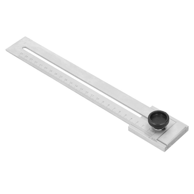 ViaGasaFamido Sliding Line Ruler Carbon Steel Ruler Woodworking Parallel Ruler Marker Gauge for Mechanical Processing Marking Offset Marking Gauge and Layout Tool(250mm)