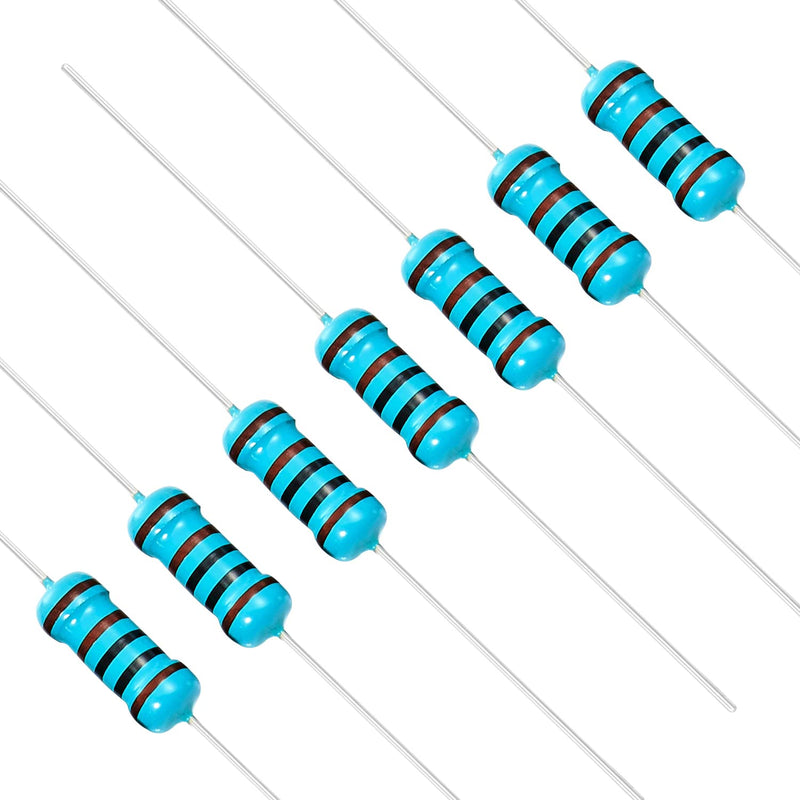 Chanzon 50pcs 1W 1K Ω ohm Metal Film Fixed Resistor 0.01 ±1% Tolerance 1KR MF Through Hole Resistors Current Limiting Rohs Certificated [1ZC20] 1K ohm