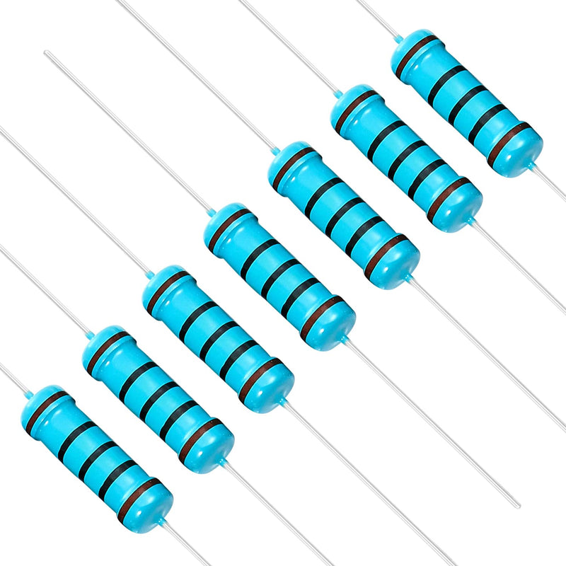 Chanzon 30pcs 2W 100 Ω ohm Metal Film Fixed Resistor 0.01 ±1% Tolerance 100R MF Through Hole Resistors Current Limiting Rohs Certificated [2ZC28] 100 ohm