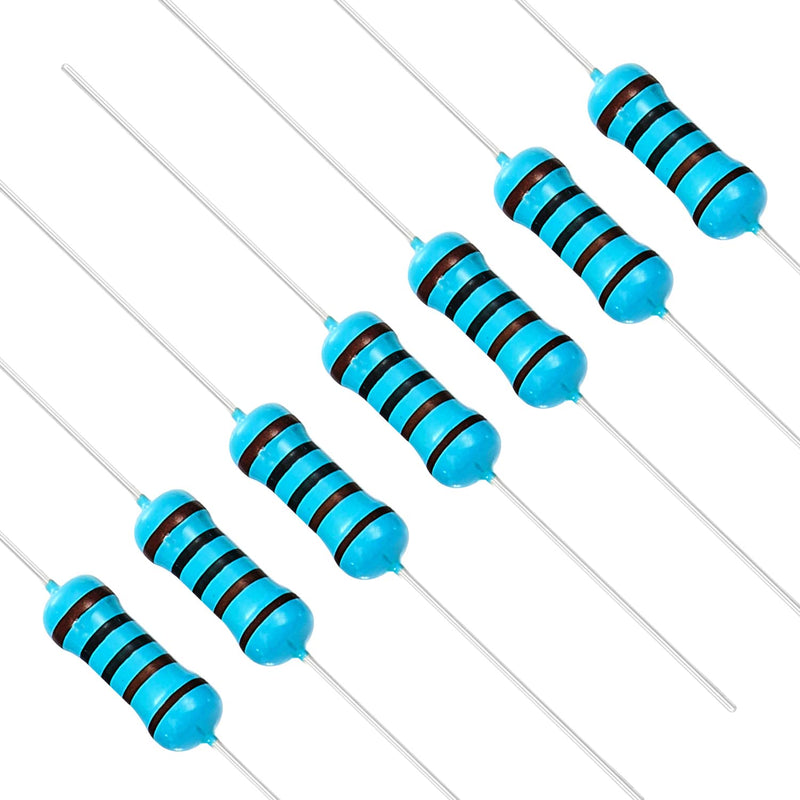 Chanzon 100pcs 1/2W (0.5W) 1K Ω ohm Metal Film Fixed Resistor 0.01 ±1% Tolerance 1KR MF Through Hole Resistors Current Limiting Rohs Certificated [1-2ZC11] 1K ohm