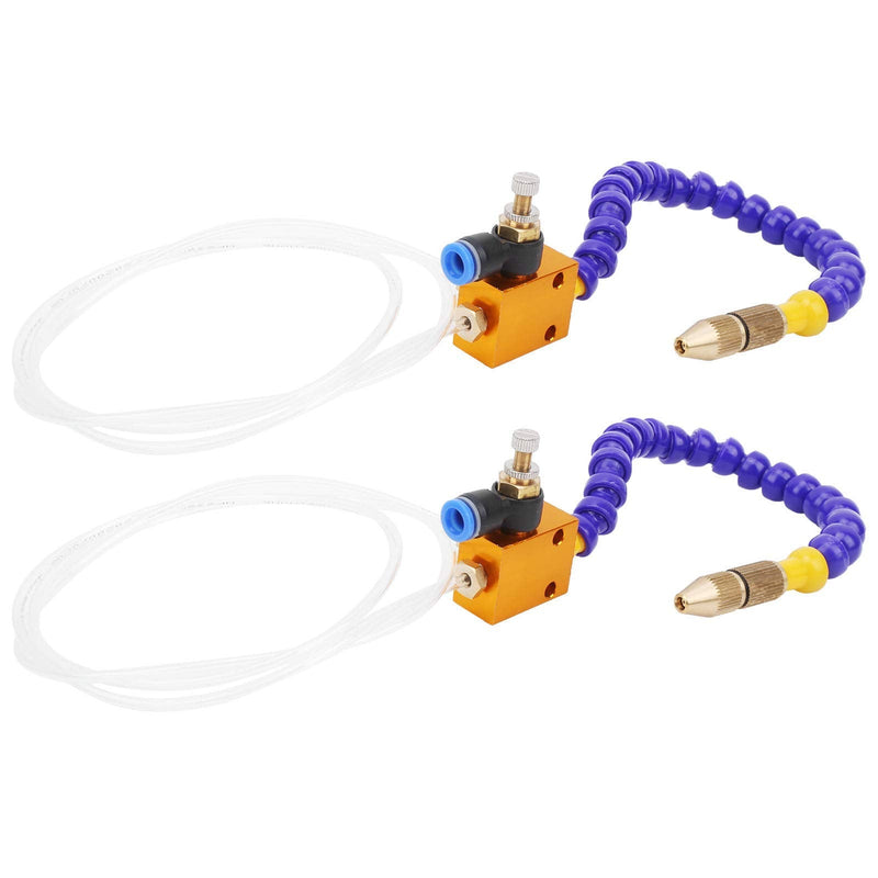 2Pcs Mist Coolant Lubrication Spray System, for 8mm Air Pipe CNC Lathe Milling Drill A for The Liquid That Requires Output