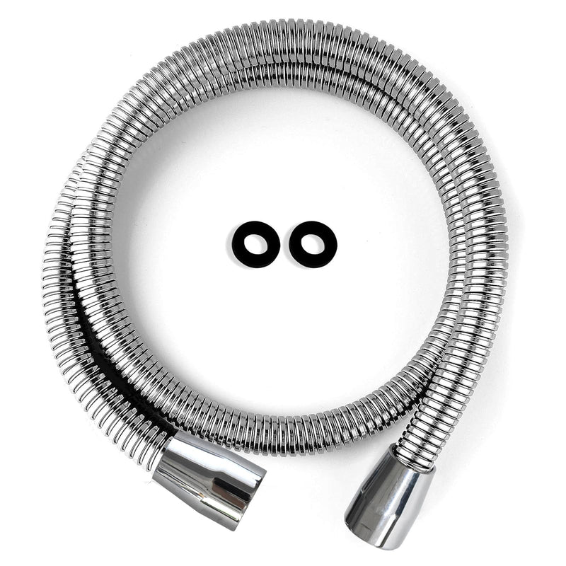 CWM 45 Inch Stainless Steel Hose for Commercial Kitchen Sink Faucets Flexible Hose Replacement 45 Inches