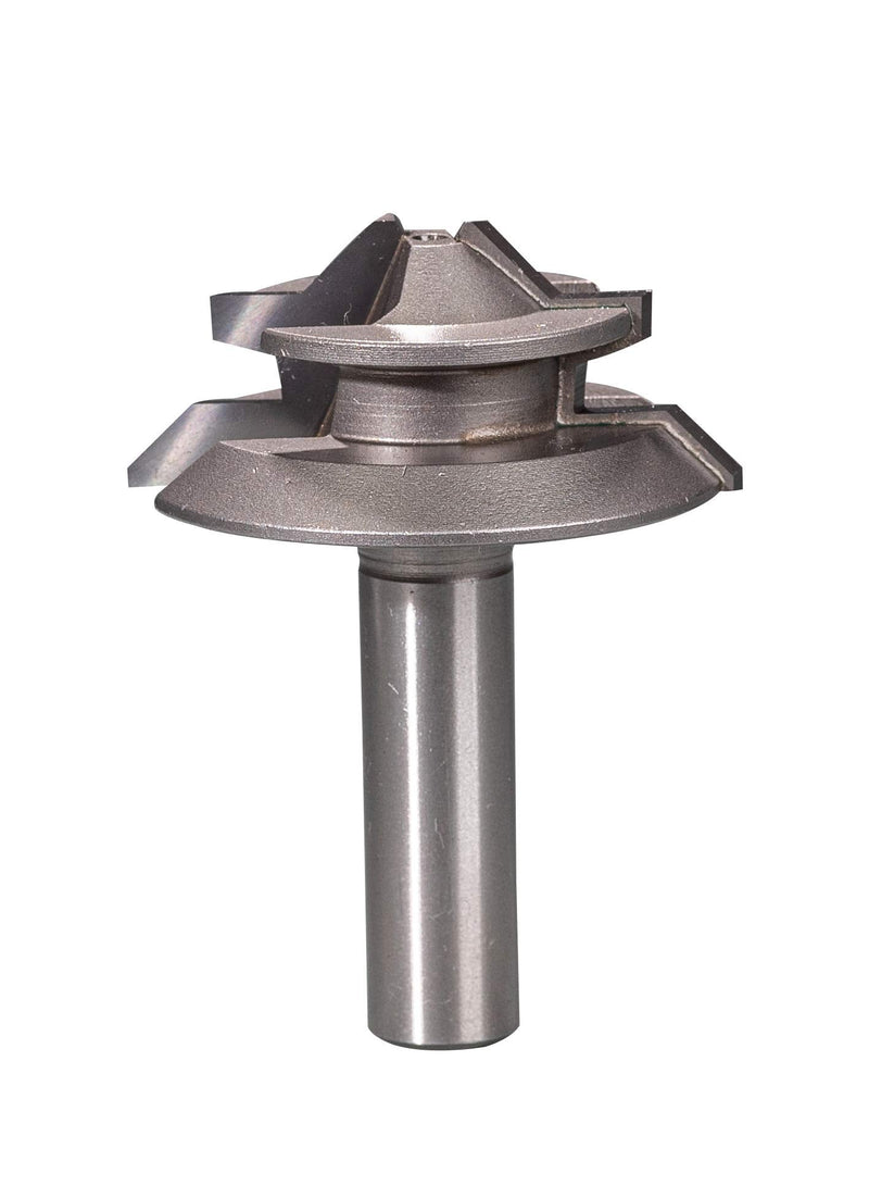 BETOP - 45-Degree Lock Miter Router Bit, 1/4" Shank x 1.5" Cutting Diameter, Carbide, 2 Flutes BETOP - Carbide-Tipped 45-Degree Lock Miter，1/4“Shank x 1-1/2" Cutting Diameter