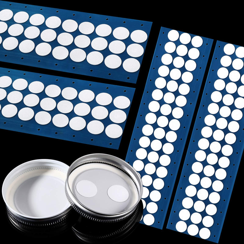 Synthetic Filter Paper Stickers 20 mm Filter Patch Sticker 0.25 µm Filter Paper for Mushroom Cultivation Wide Mouth Jar Lids (96 Pieces) 96