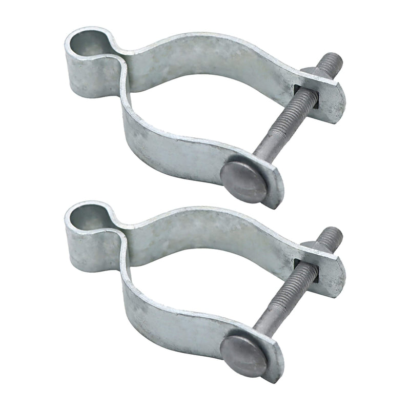 Aiwaiufu 2 Pcs Chain Link Fence Gate Post Hinge for Outside Diameter Post/Pipe, Pressed Steel Post Hinge (2-3/8") 2-3/8"